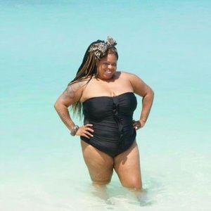 Little Black swimsuit for my plus size ladies